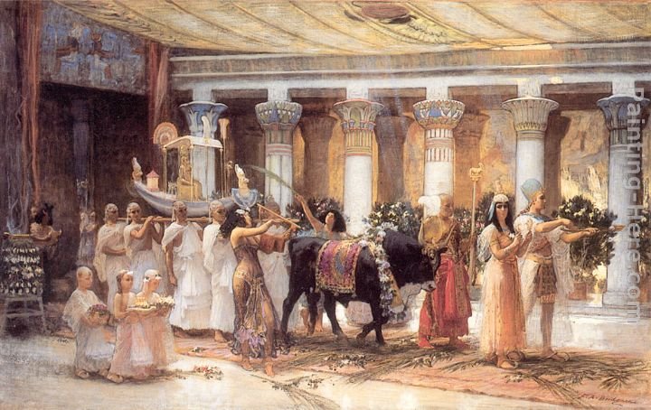 Frederick Arthur Bridgman The Procession of the Sacred Bull Anubis